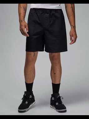 Nike Air Jordan Jumpman Cotton Woven Shorts Men Size XL Black FV7265-010 New